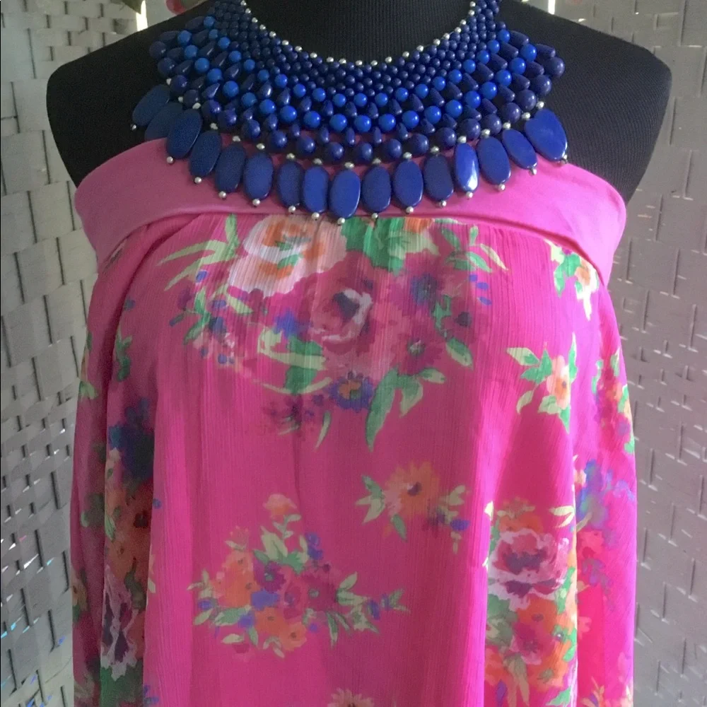 💙🌸 Blue Statement Bib Necklace 🌸💙New💙🌸 - Picture 6 of 13